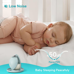 Paruu P20 anti-backflow and leak-proof flange protects milk while traveling.