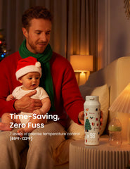 Paruu warmer with 7-temp settings, precise milk temperature control.