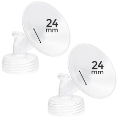 Paruu Spectra 24mm flange replacement in a durable 2-pack for Spectra S1/S2/9 Plus