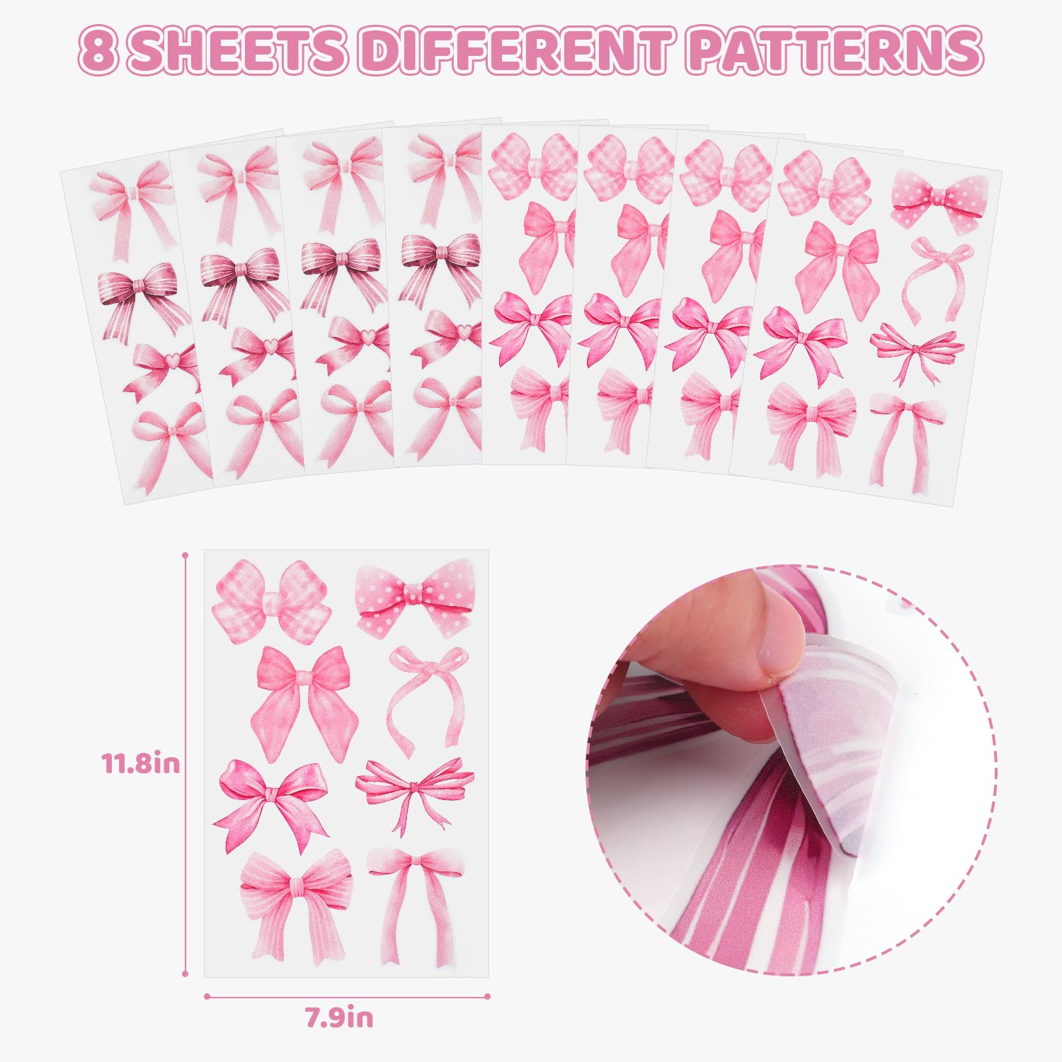 Pasonly pink watercolor bow wall sticker enhances kids' rooms with playful focal points.