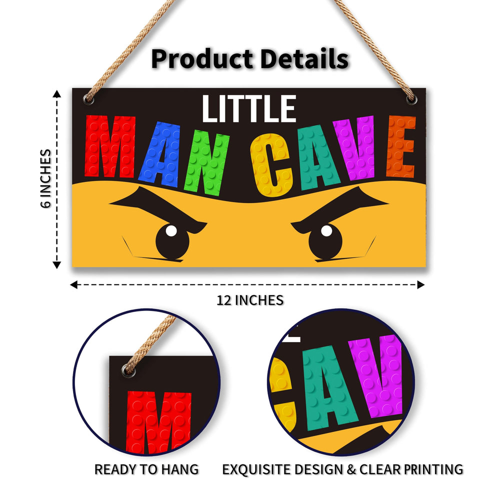 Patcate Ninja door sign adds playful boys room decor and personality.