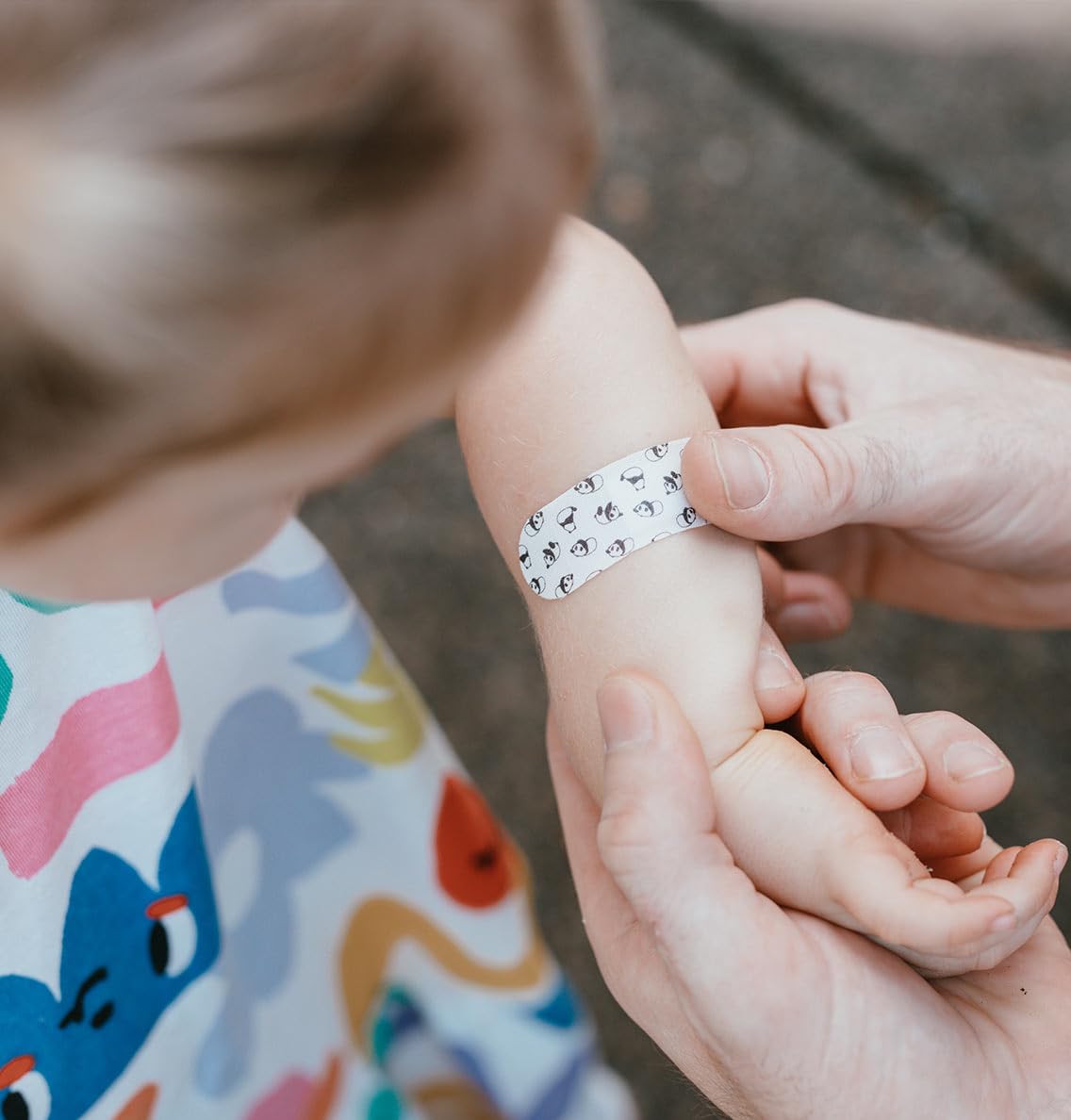 PATCH biodegradable packaging highlights eco-friendly first aid option.