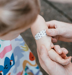 PATCH biodegradable packaging highlights eco-friendly first aid option.