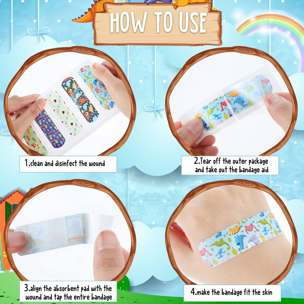 Patelai bandages feature child friendly patterns for quick comfort