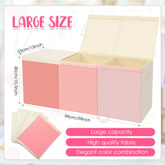 Patelai collapsible toy box folded compactly for easy storage.