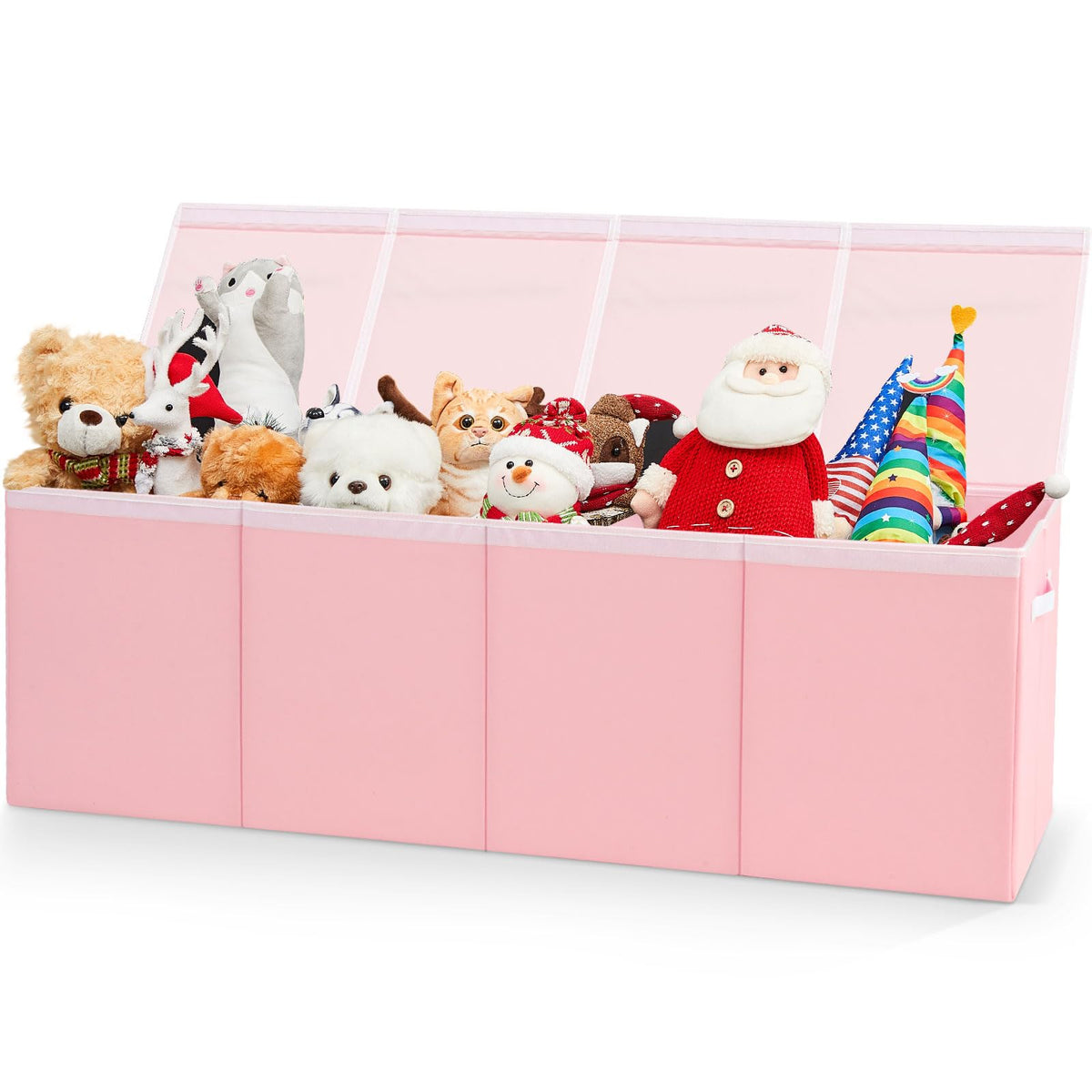 Patelai extra large toy box chest front view for spacious toy storage