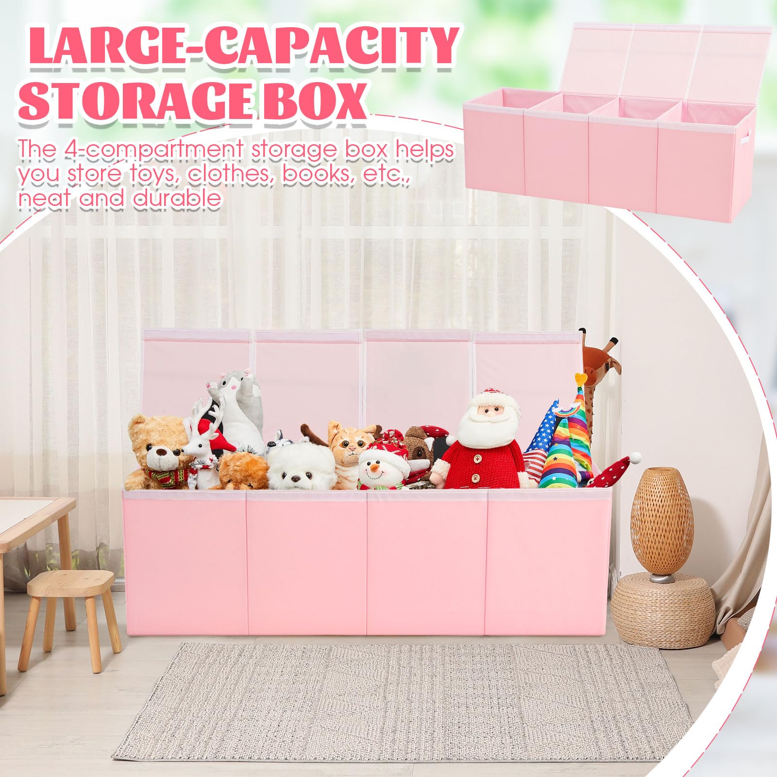 Patelai giant toy bin suitable for bedroom or nursery