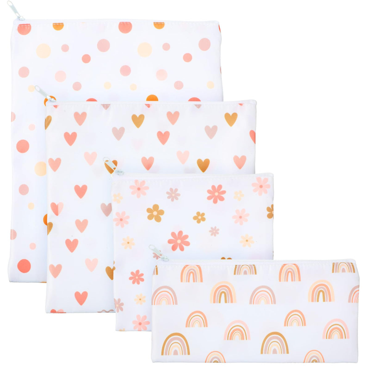 Paterr rainbow sandwich bags set for versatile snack storage on the go.