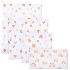 Paterr rainbow sandwich bags set for versatile snack storage on the go.