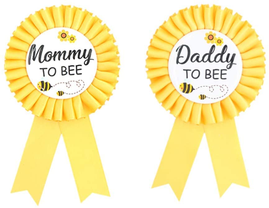PATICARRY Happyland yellow bee badge pin for photos at baby showers.