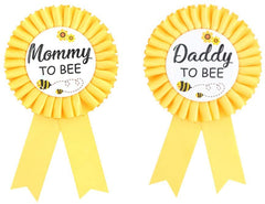 PATICARRY Happyland yellow bee badge pin for photos at baby showers.