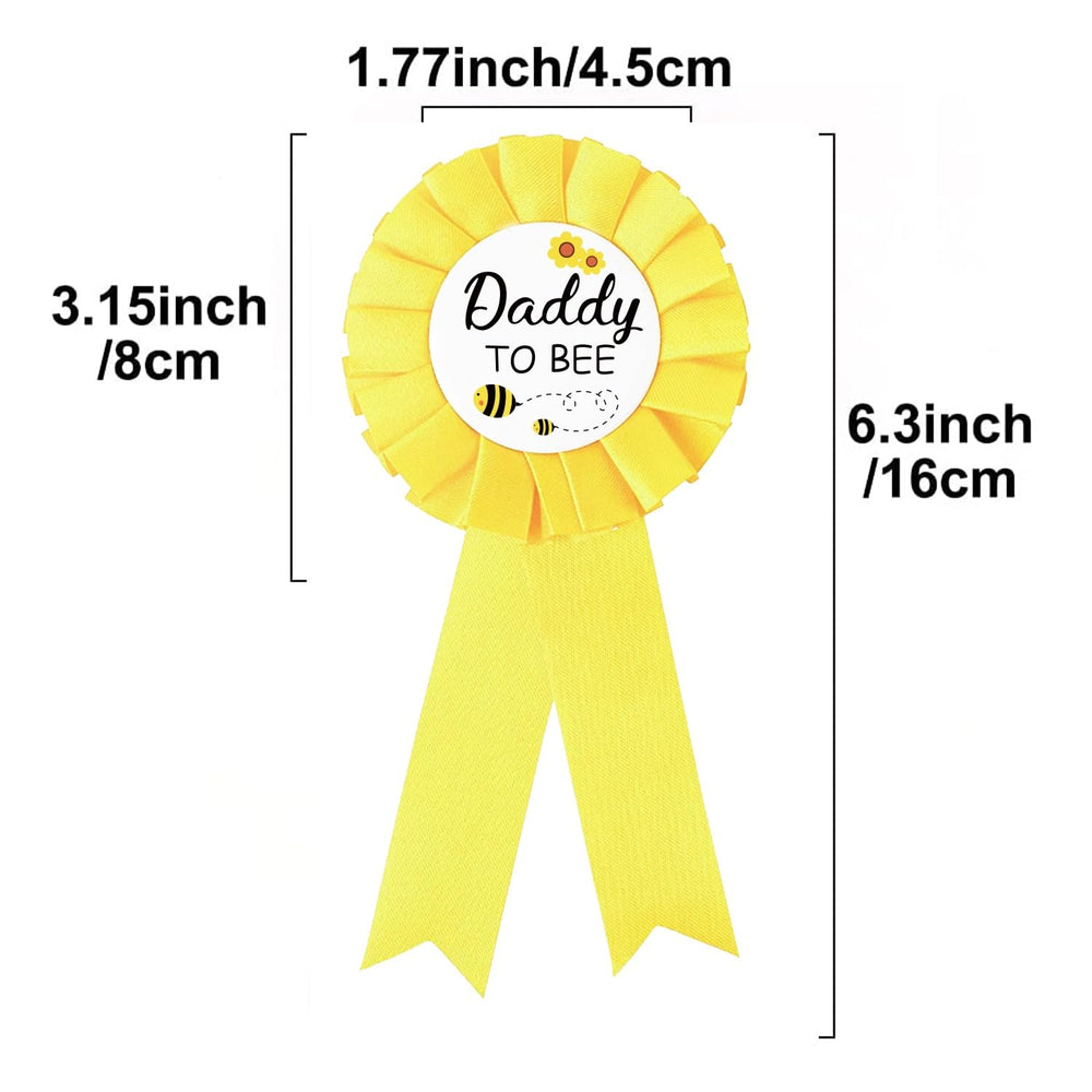 PATICARRY mommy to be tinplate badge on display for gender reveal moments.