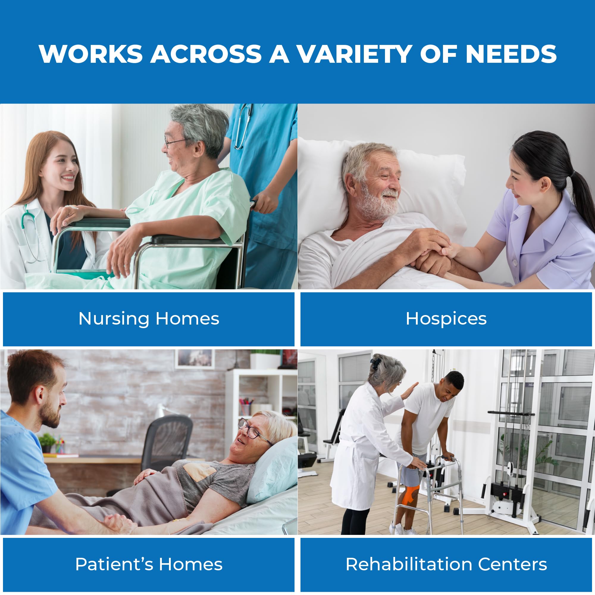 Patient Aid hospital-quality pad supports safe transfers and patient repositioning.