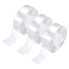 PATIKIL clear edge protector strip on a table edge protects against bumps and spills.