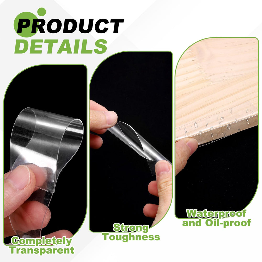 PATIKIL Clear Edge Protector Strip at cabinet corners shields kids' bumps.