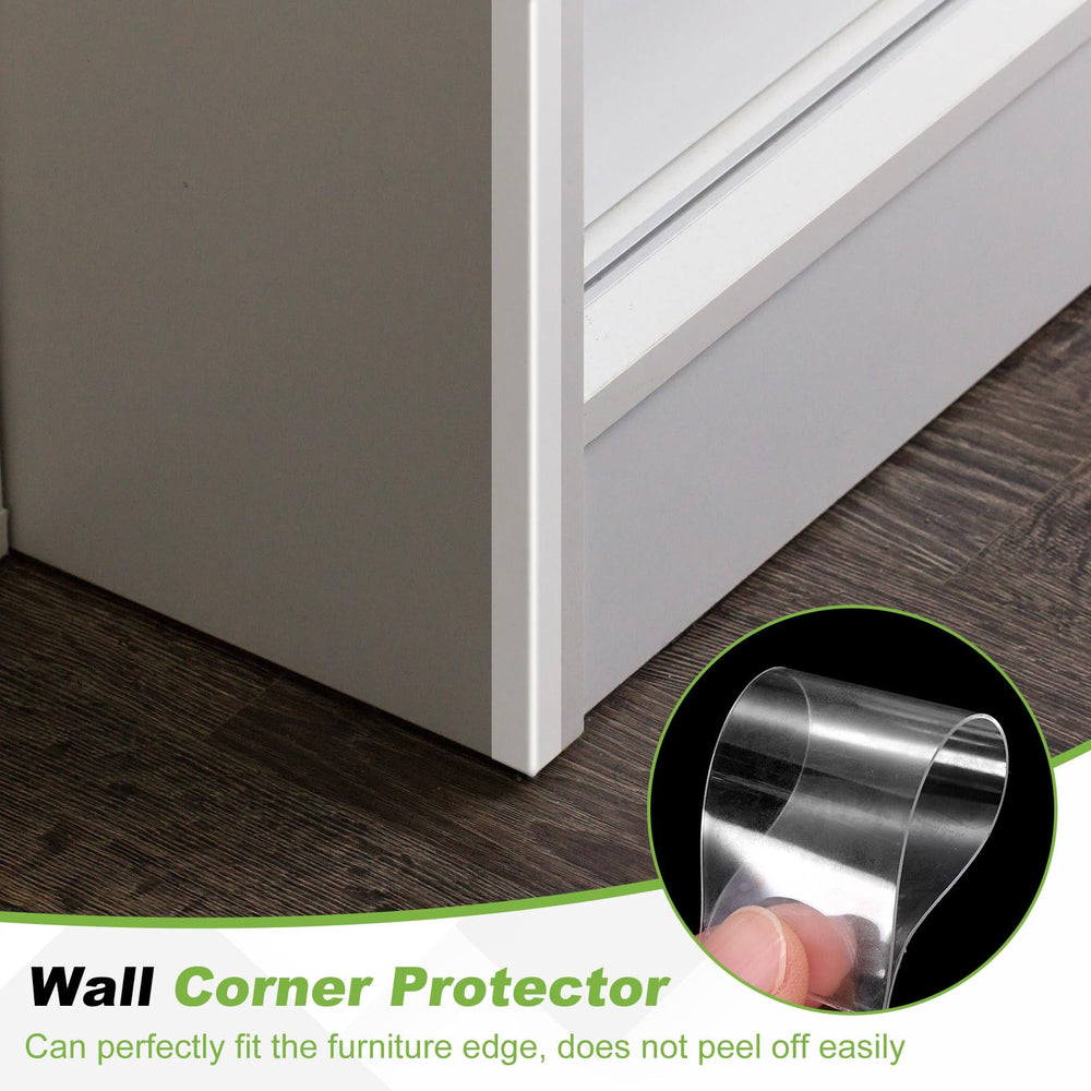 PATIKIL clear edge strip on countertop demonstrates waterproof and easy to clean protection