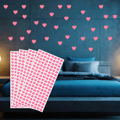PATIKIL glow heart stickers pack on wall for cozy nighttime ambience.