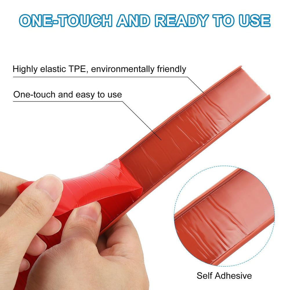Soft, elastic TPE material of PATIKIL edge banding ready to bend around corners.