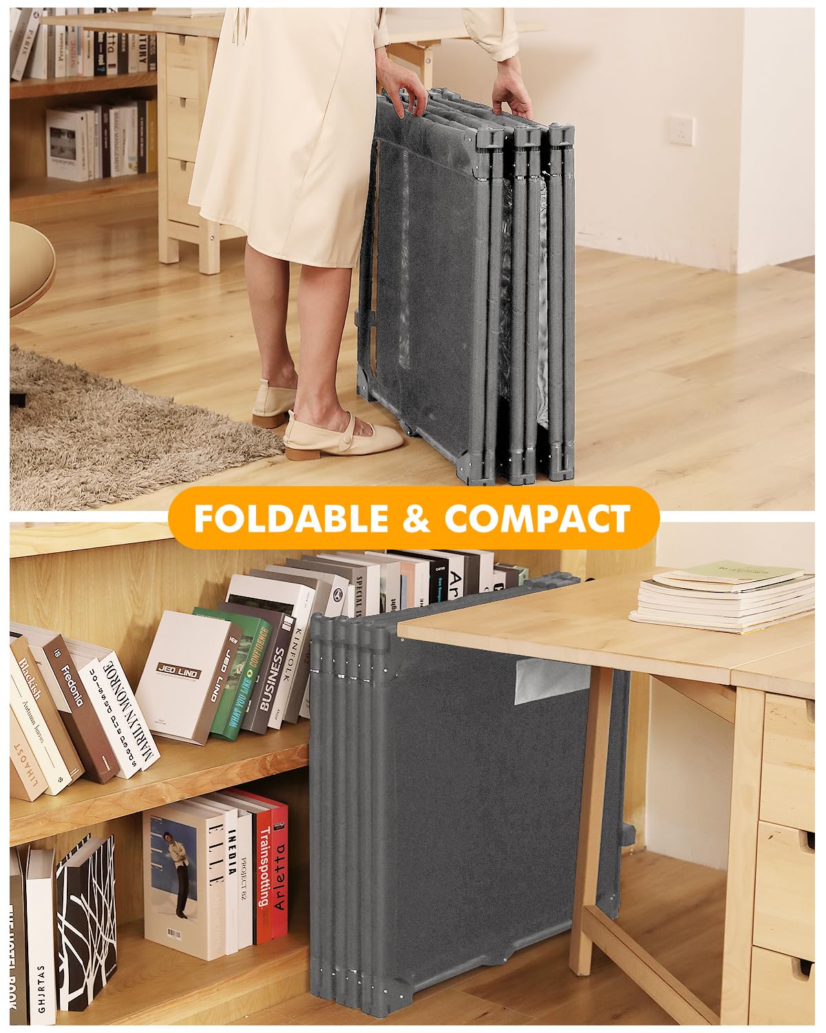 Patywaga dog playpen and fireplace gate option for versatile use.