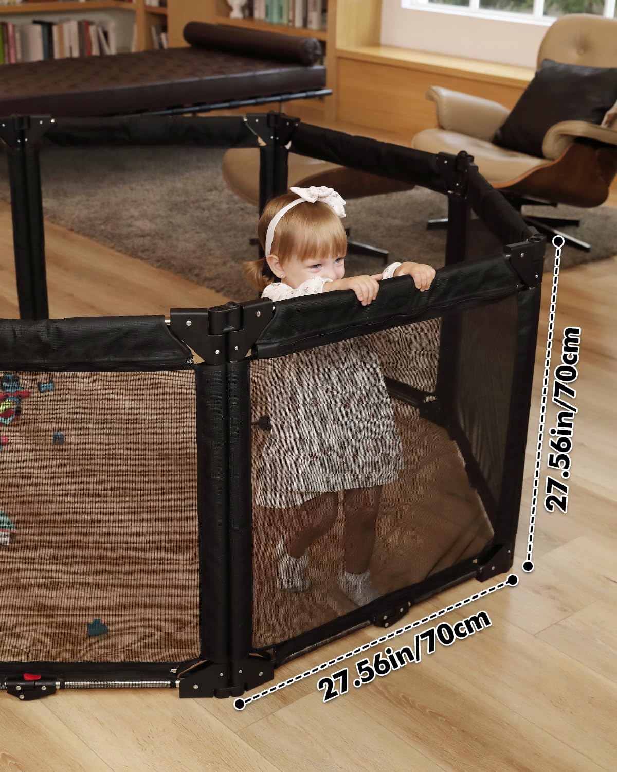 Patywaga heat-resistant mesh barrier ready for high-traffic zones near fireplaces or kitchens