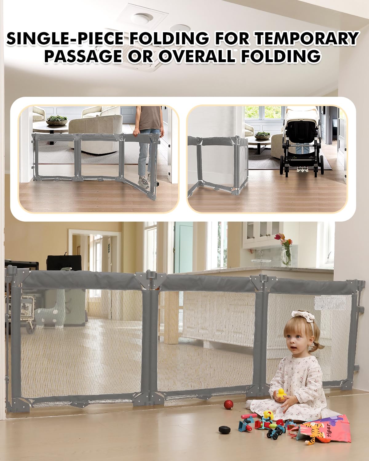 Patywaga indoor-outdoor safety barrier ideal for high-traffic areas.
