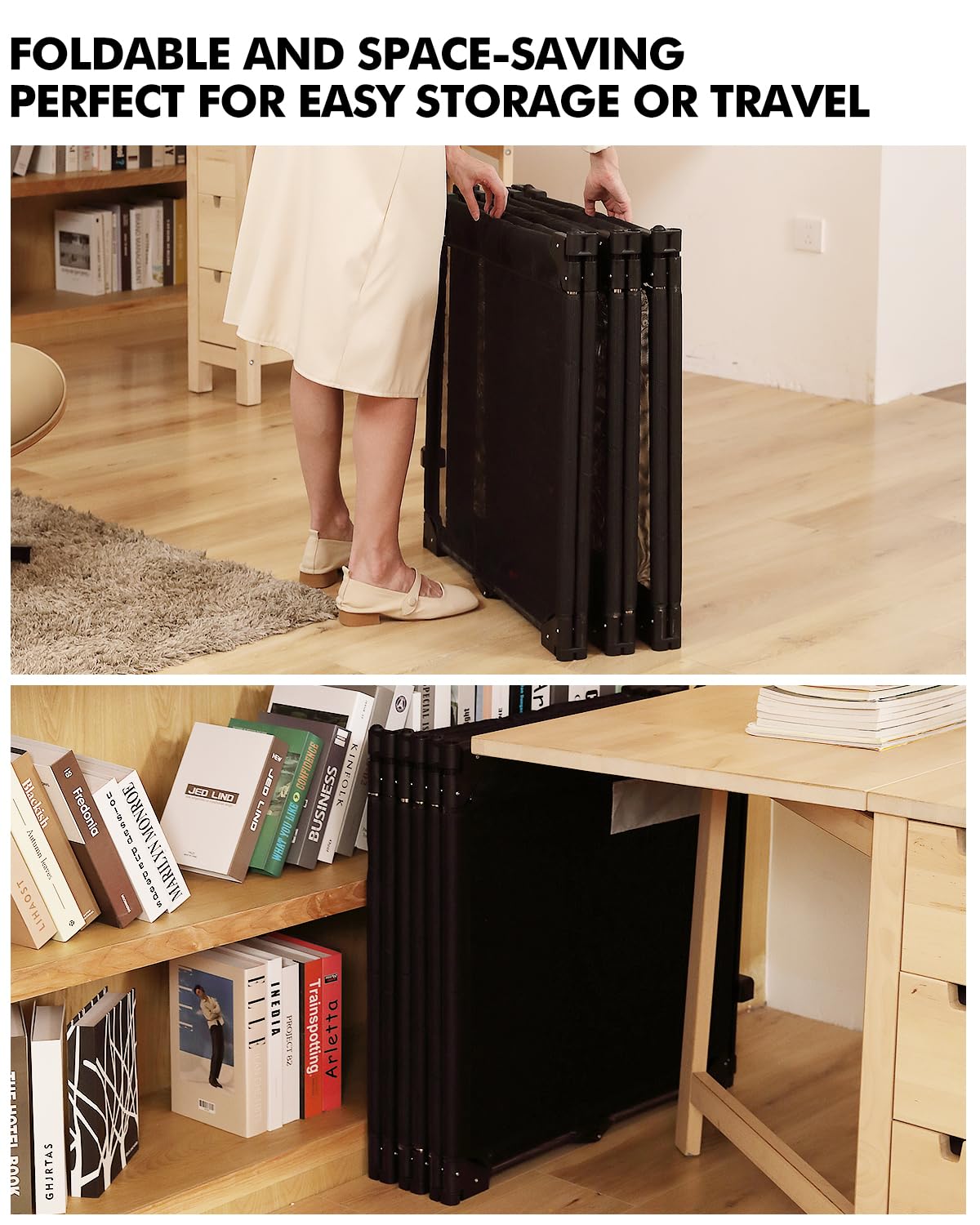 Patywaga indoor-outdoor safety barrier suitable for pets and children on patios or living rooms