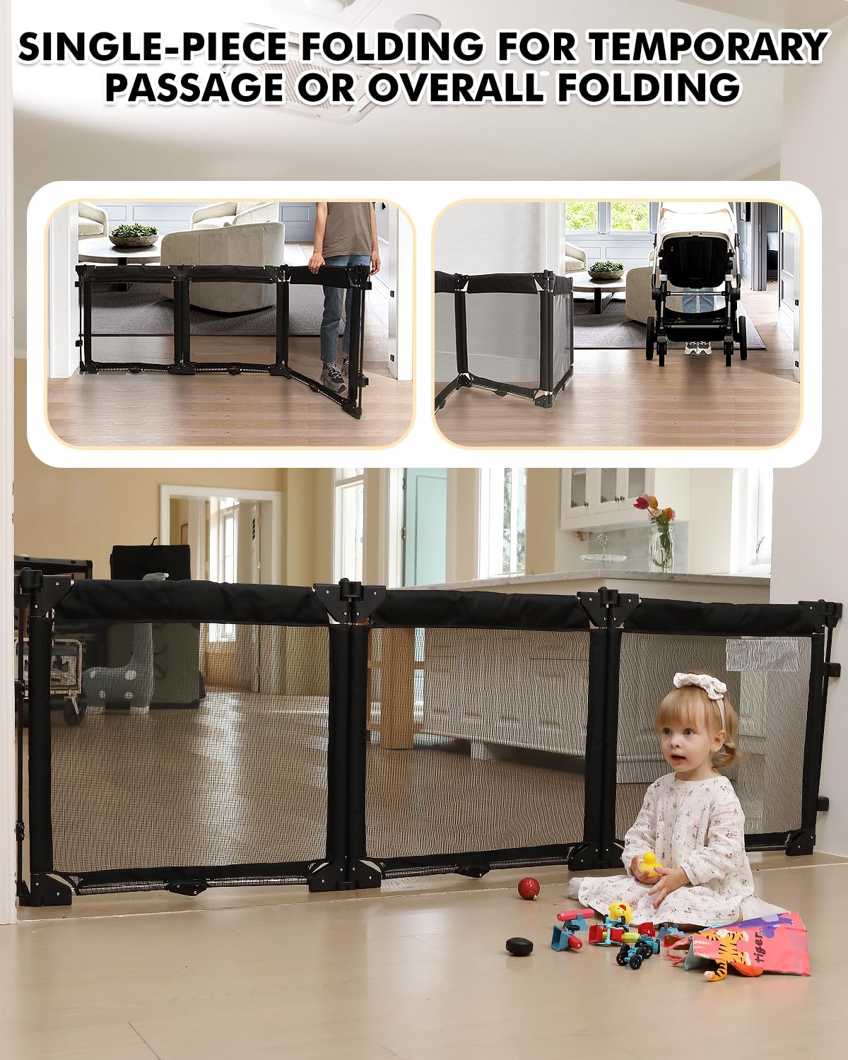 Patywaga modular folding playpen design stores flat and allows quick setup