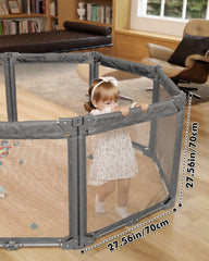 Patywaga three-panel adjustable-fit adapts to irregular spaces.