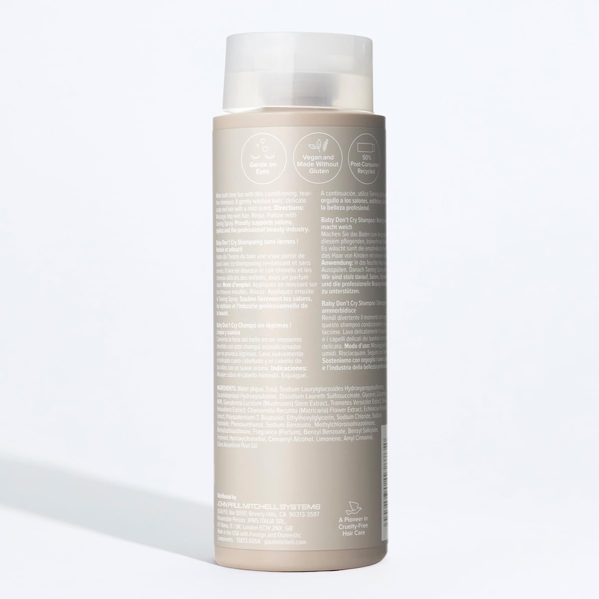 Soft hair finish after using Paul Mitchell Baby Don’t Cry Tearless Shampoo
