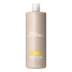 Paul Mitchell Baby Don’t Cry tearless bottle showing gentle cleansing for kids
