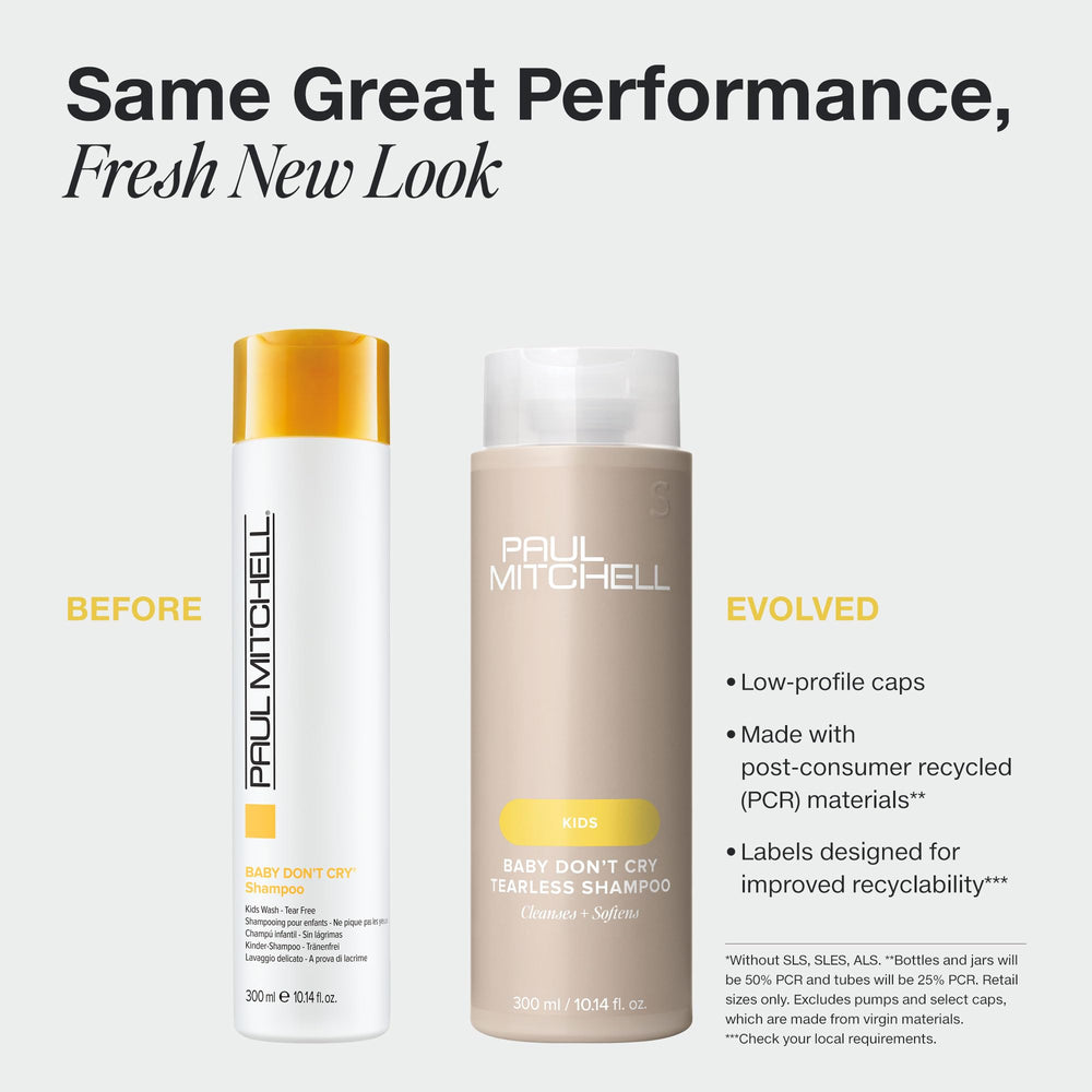 Paul Mitchell Baby Don't Cry pour reveals a mild, tearless wash.