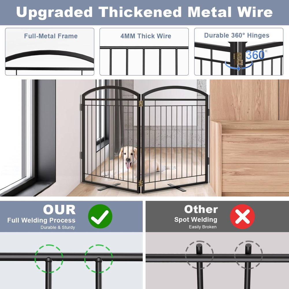 Paulmele 48-inch extra-wide gate fits large openings securely.