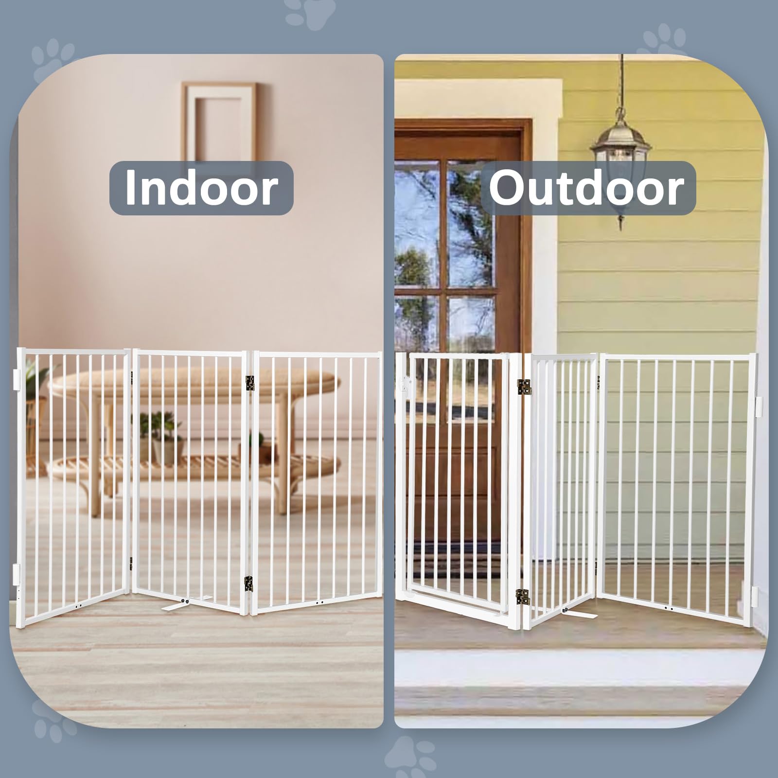 360-degree hinges enable versatile layouts such as Z-shapes.