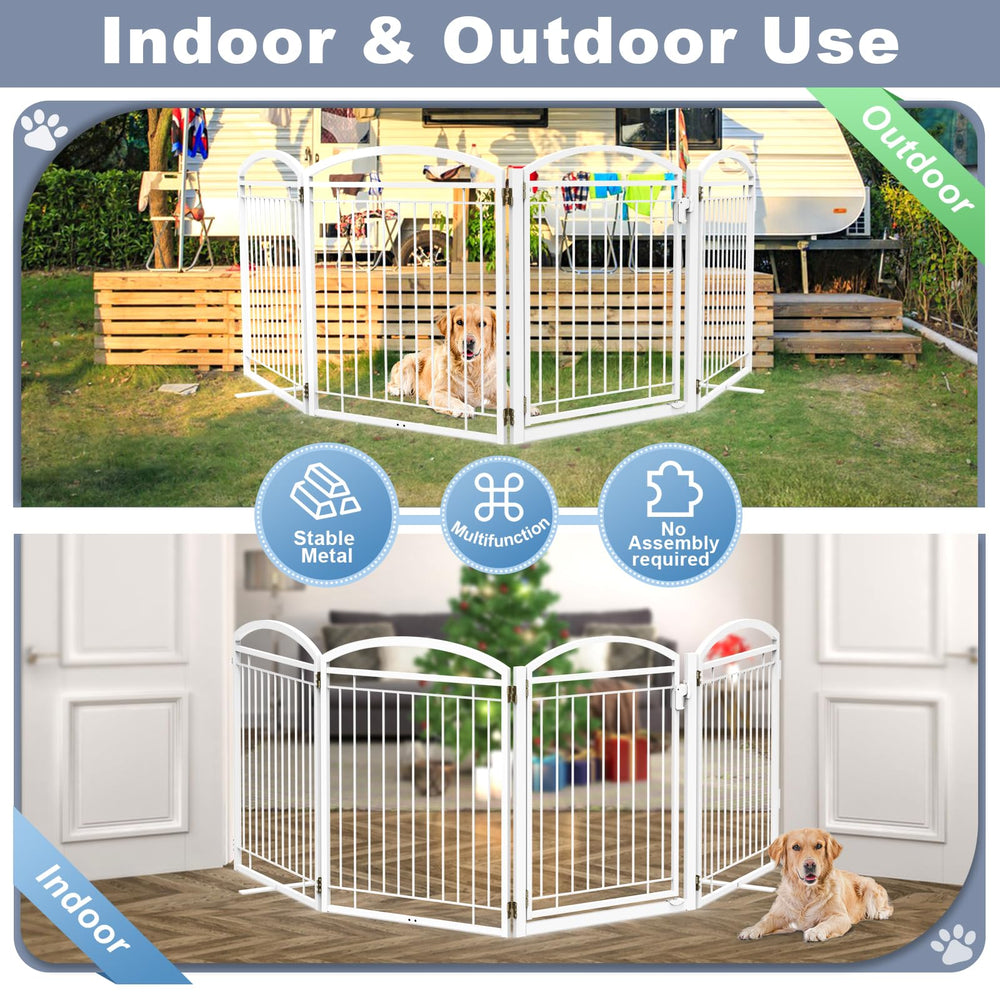 Paulmele anti-slip feet keep the gate steady on decks and floors.