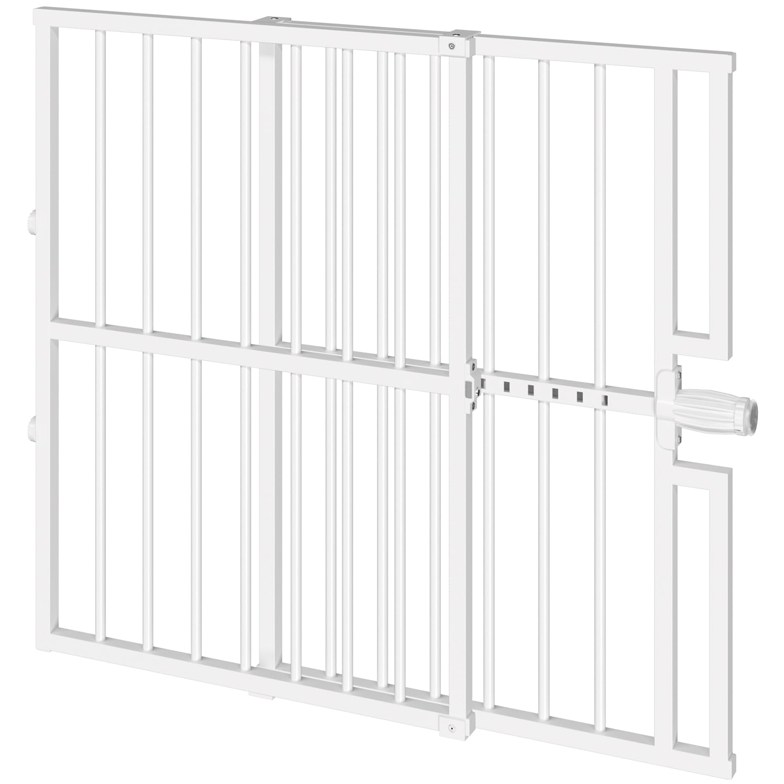 Paulmele gate used for doorways and stairs enables flexible indoor-outdoor use.