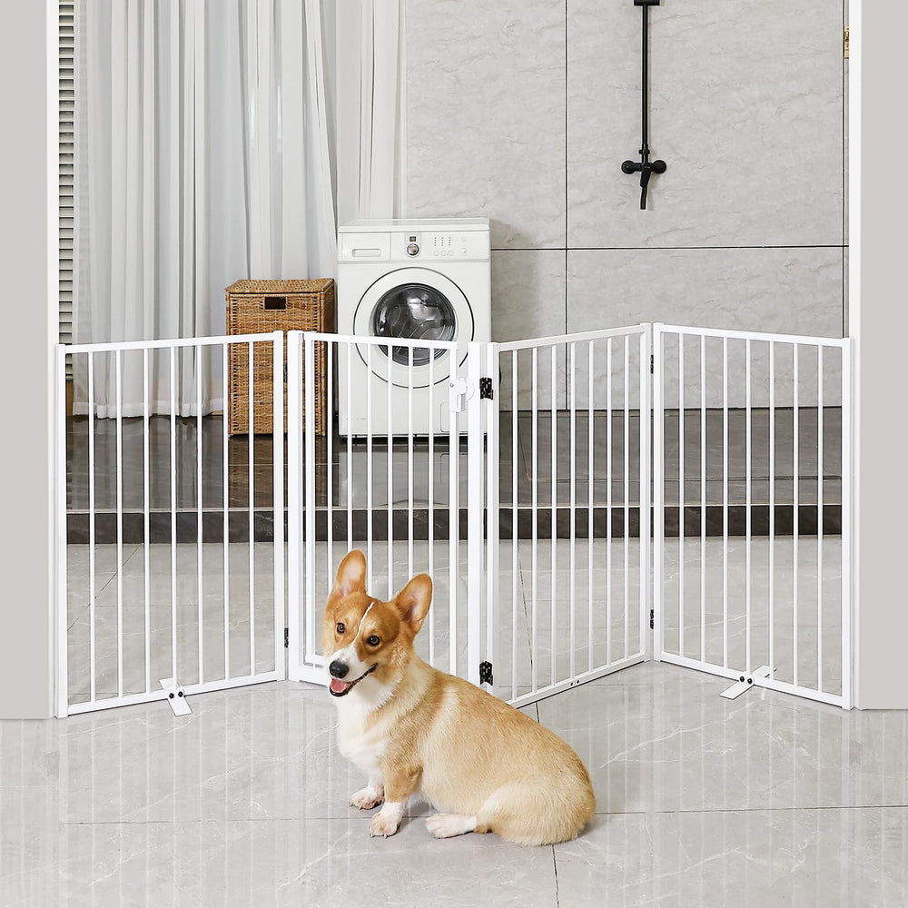 Paulmele foldable design supports easy movement and storage for pet gates.
