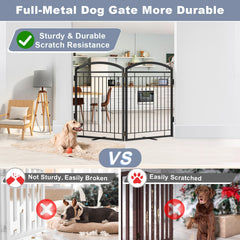 Paulmele freestanding two-panel gate ready for quick setup.