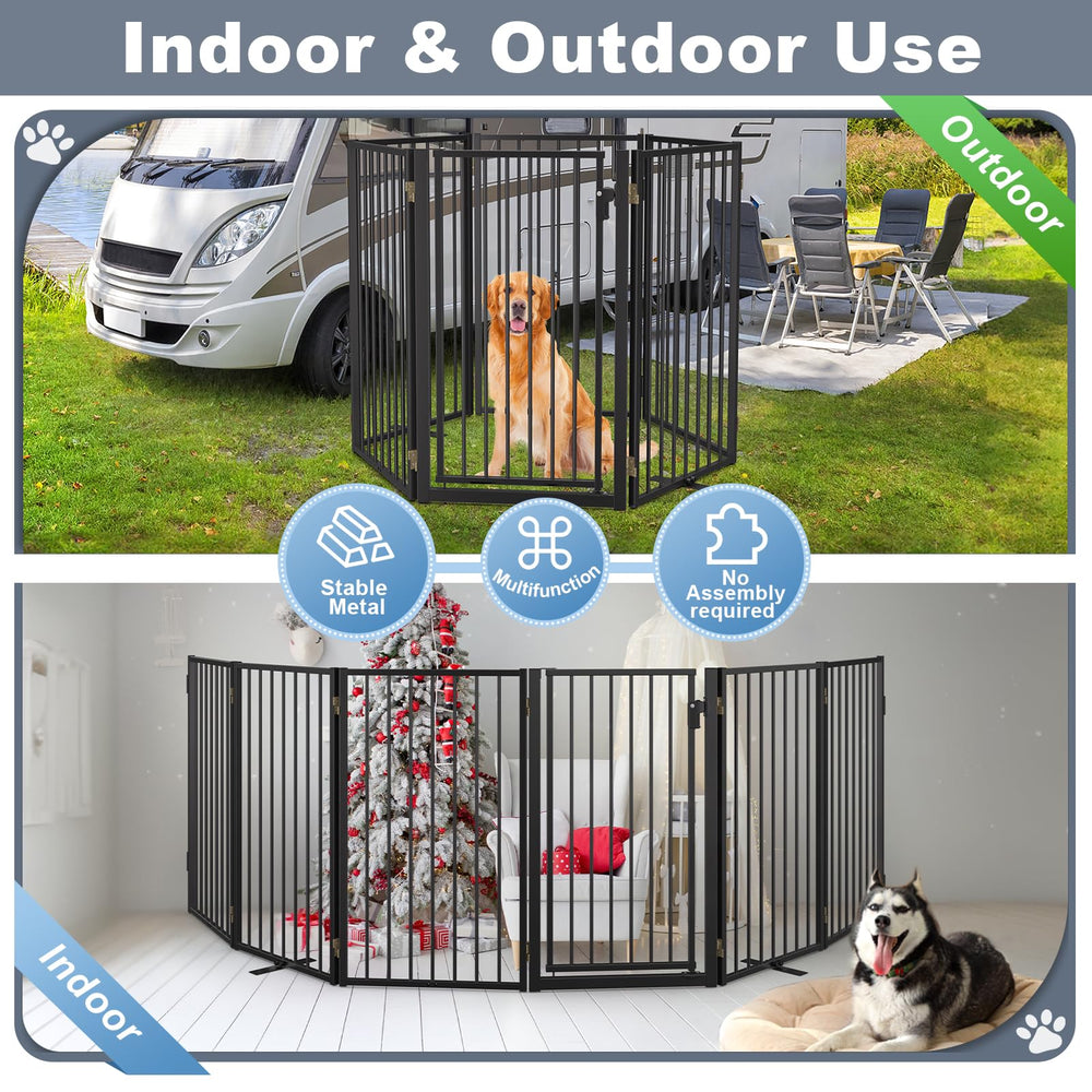 Paulmele gate used as freestanding or wall-mounted for flexible placement.