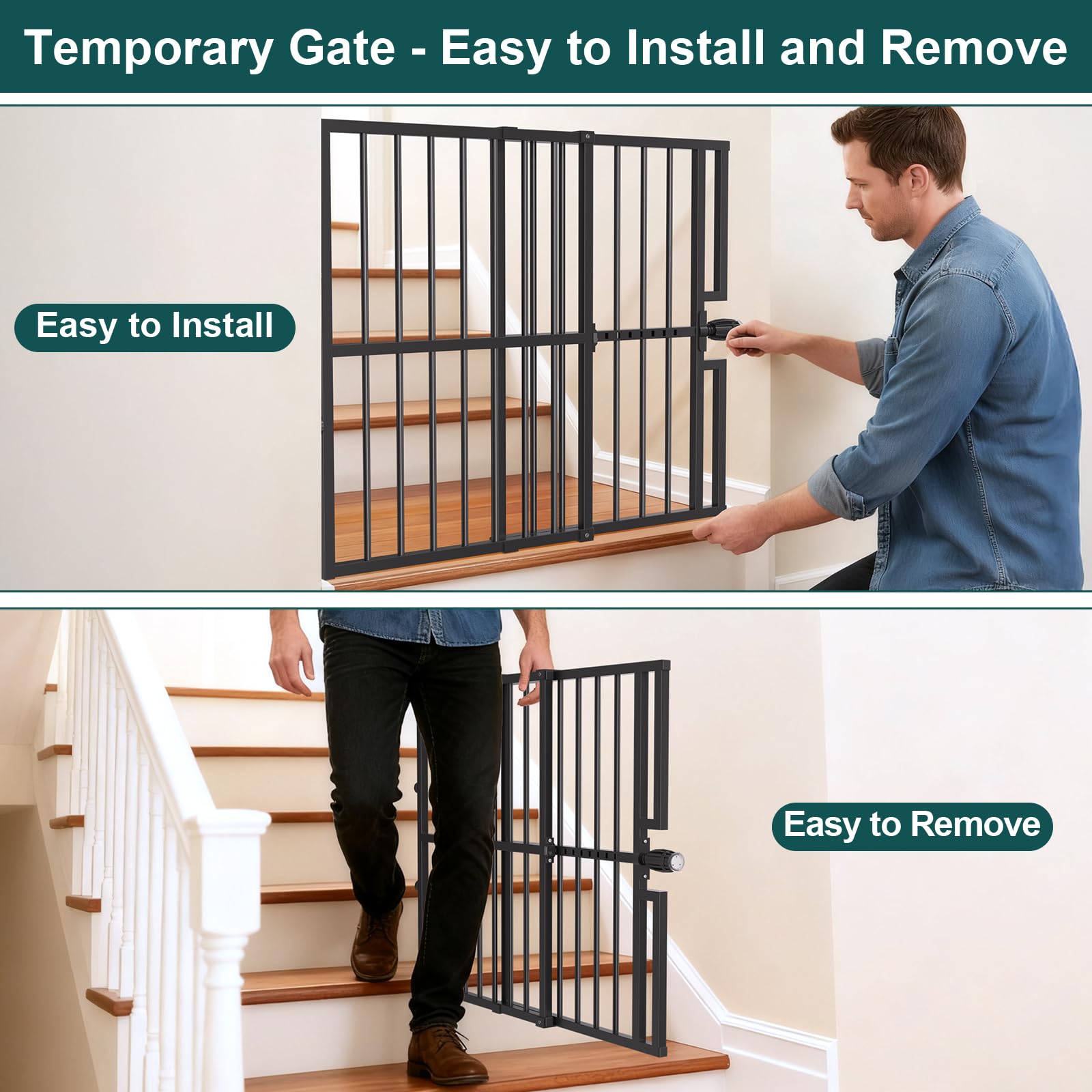 Paulmele tool-free removal allows easy relocation between rooms
