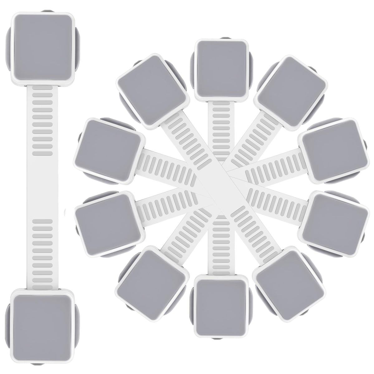 PAULTEMP 6-pack locks on drawers and fridge offer easy adult access.