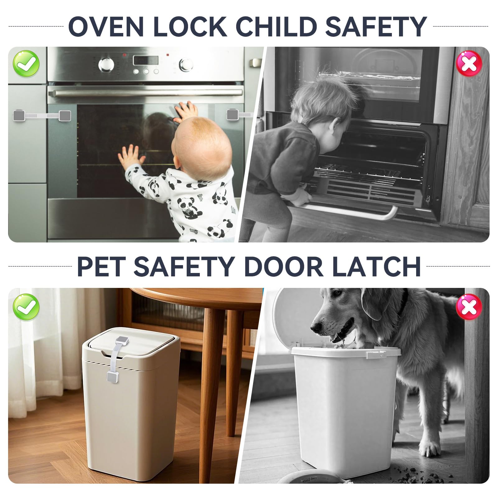 PAULTEMP ABS-material child-proof-locks are lightweight yet sturdy for daily use.