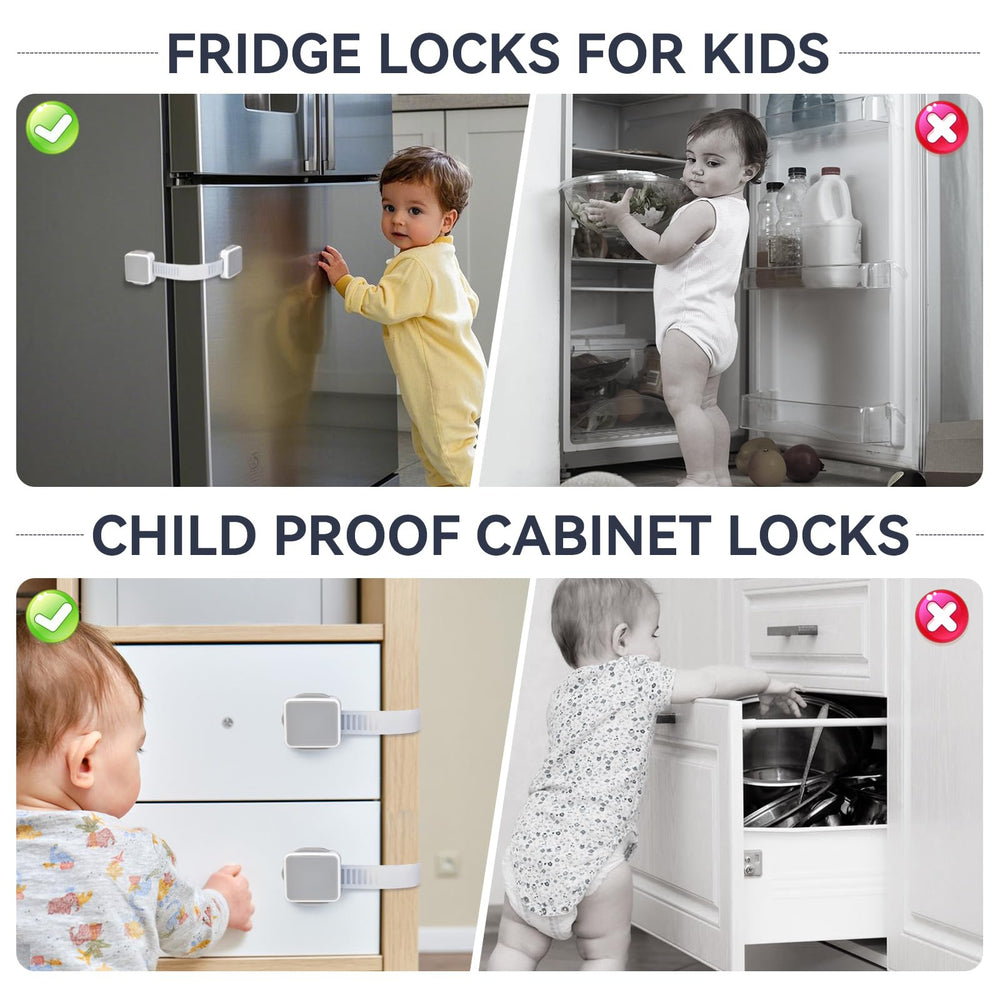 PAULTEMP pantry-cabinet-locks organize storage while preserving quick adult access.