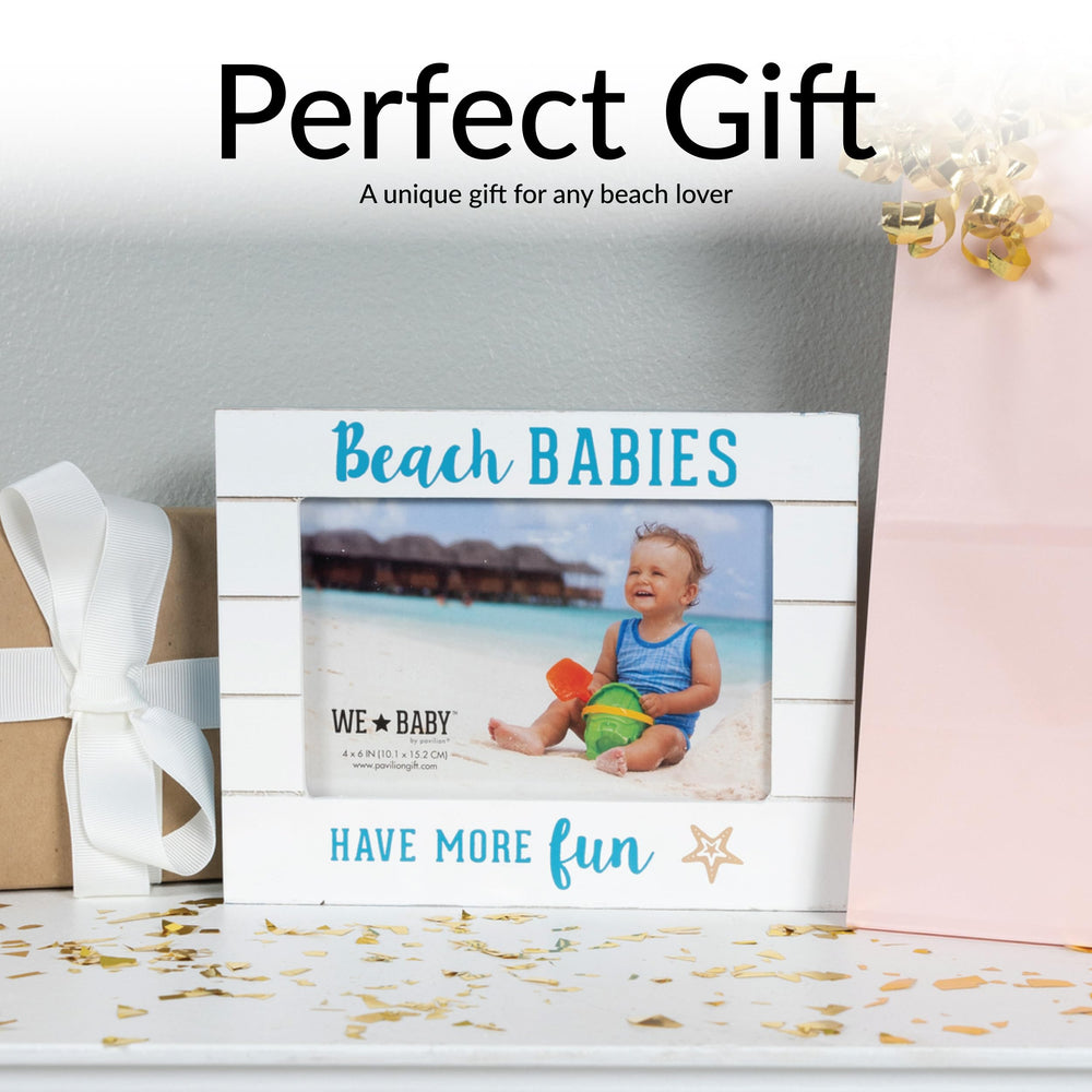 Pavilion Beach Babies frame coastal decor scene complements beach homes.
