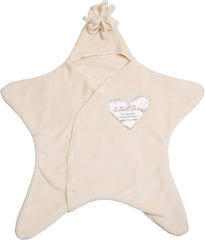 Pavilion Gift Company star snuggler blanket provides cozy newborn warmth