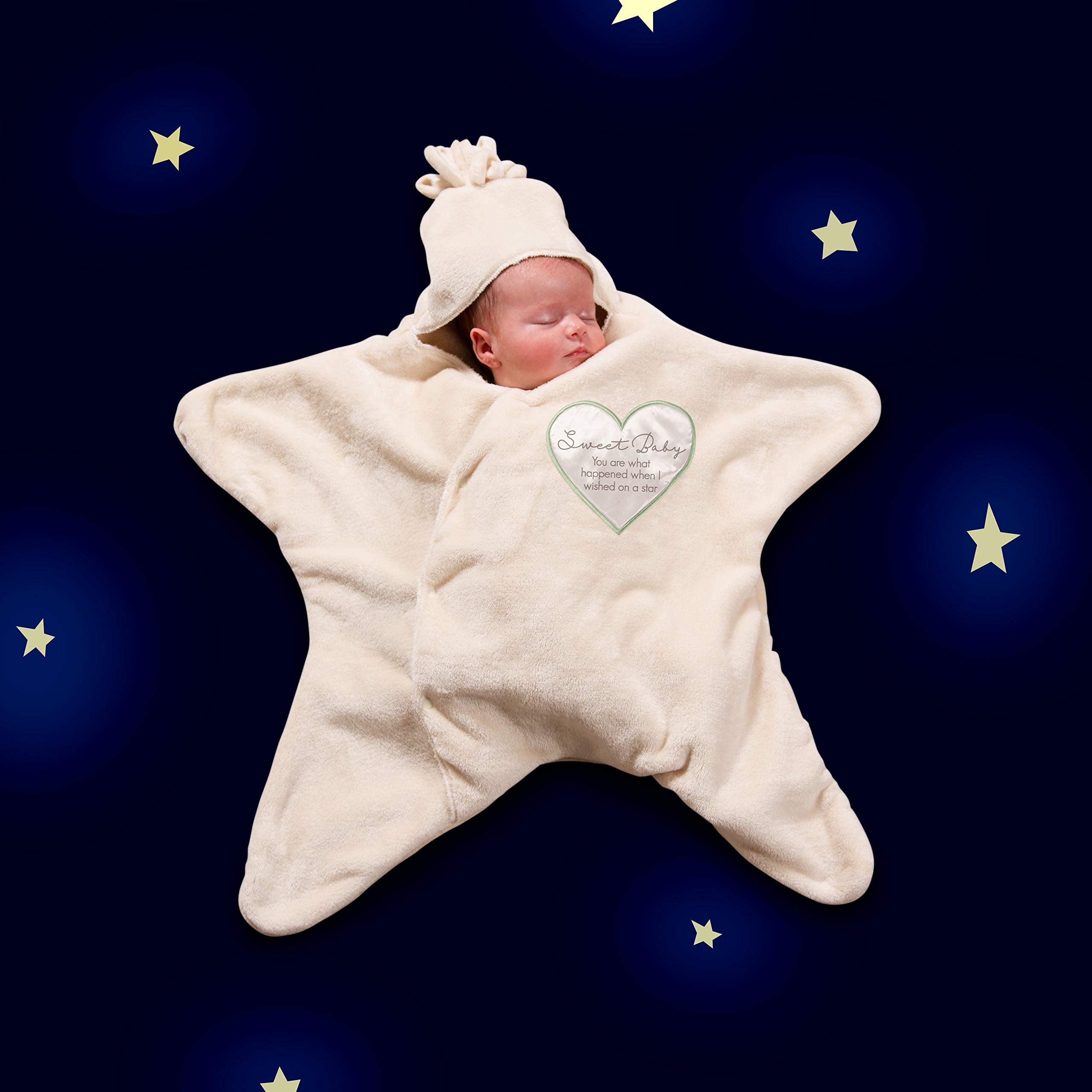 Pavilion Gift Company soft royal-plush fabric invites calm newborn moments