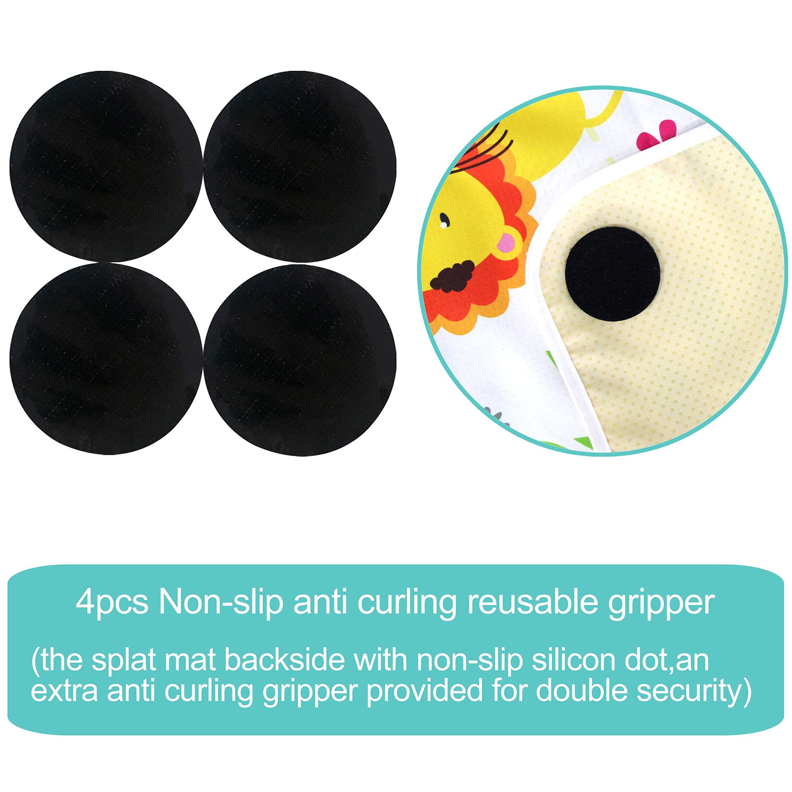 Paw Legend anti-slip silicone bottom keeps mat secure on slick floors