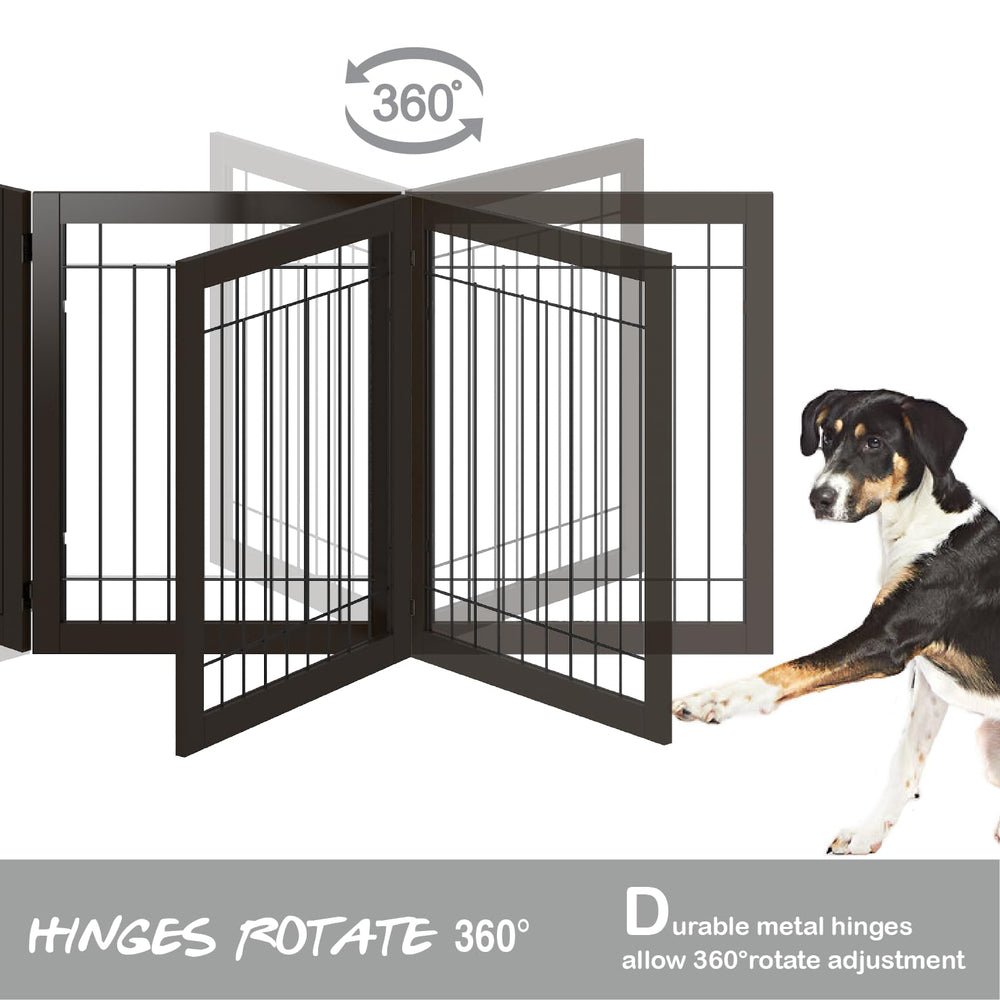 PAWLAND accordion fold design gate ready for quick setup