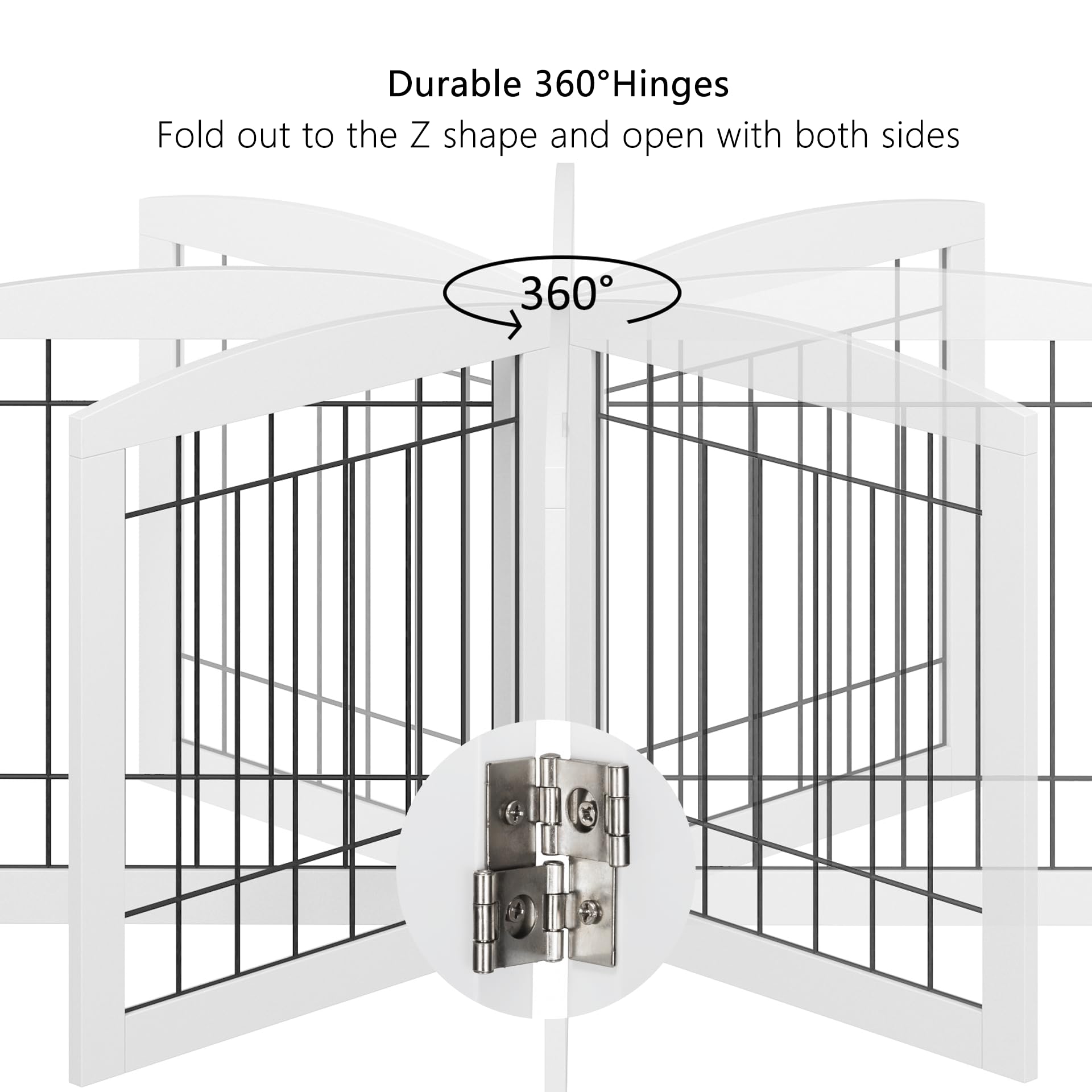 PAWLAND dog gate FSC-certified wood design for eco-friendly home.