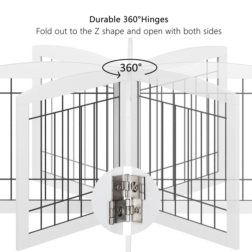 PAWLAND dog gate FSC-certified wood design for eco-friendly home.