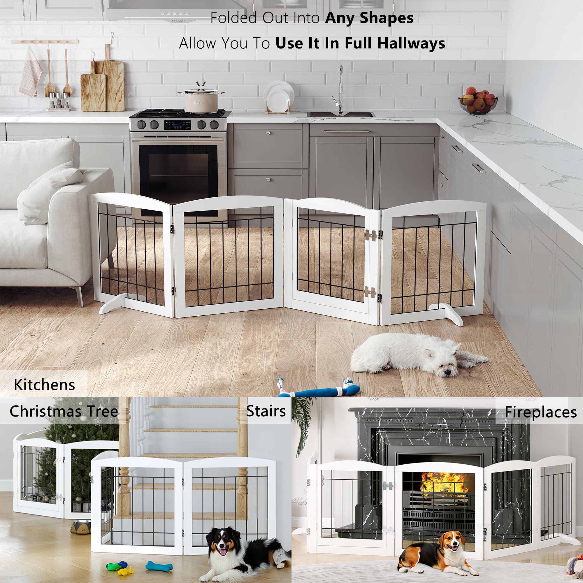 PAWLAND gate serves as a room divider while keeping pets contained.